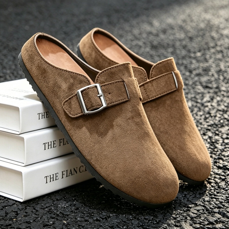 Insole Arch Support - Comwarm Ciabatte Mule in Pelle Scamosciata