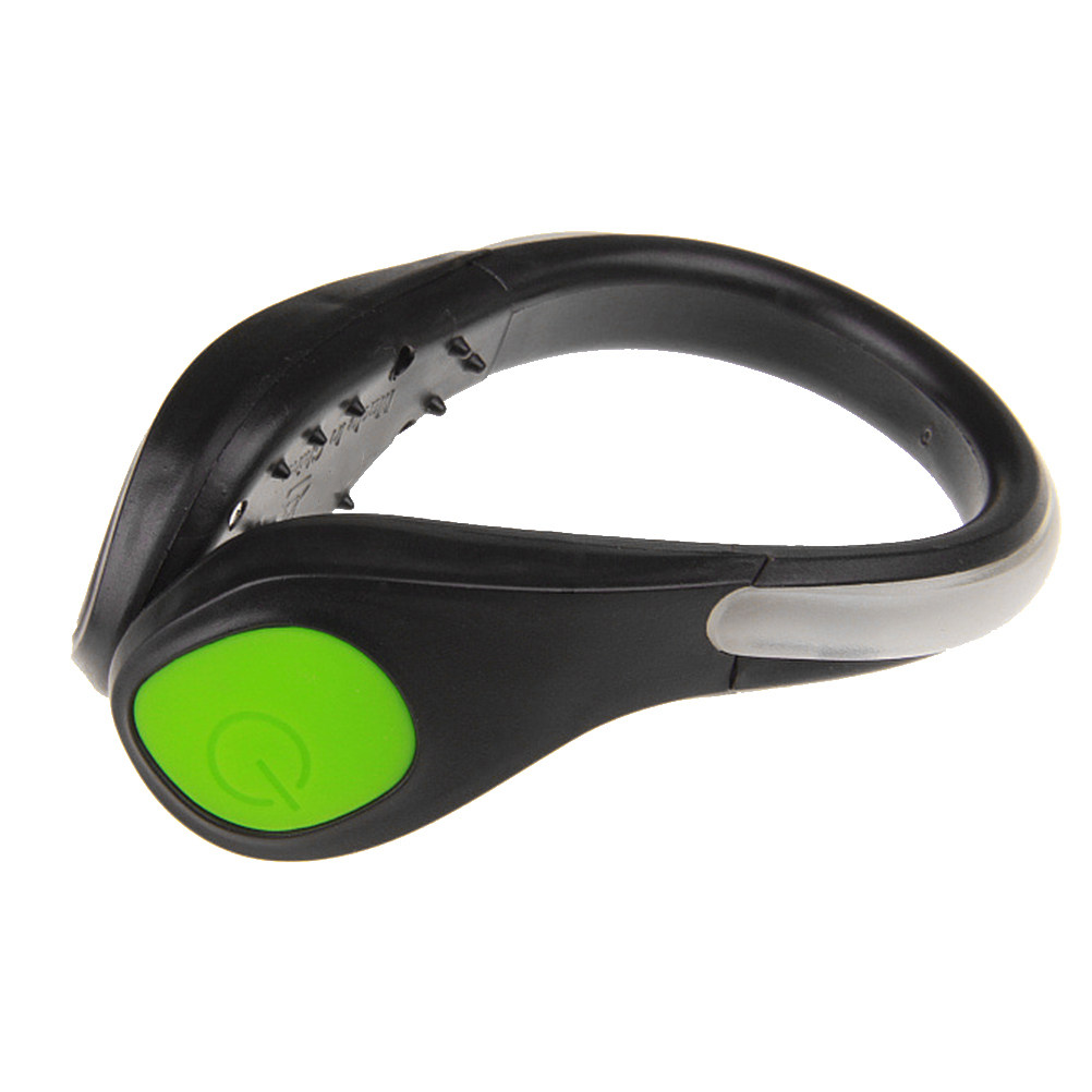 Running Gear Night - Clip LED per Scarpe Verde Luminoso,
