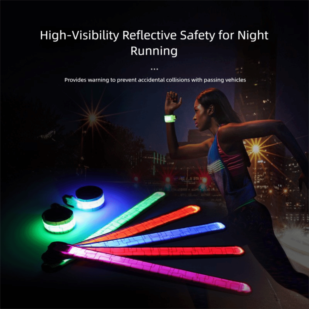 Running Gear Night - Bracciale da corsa notturno stile batteria
