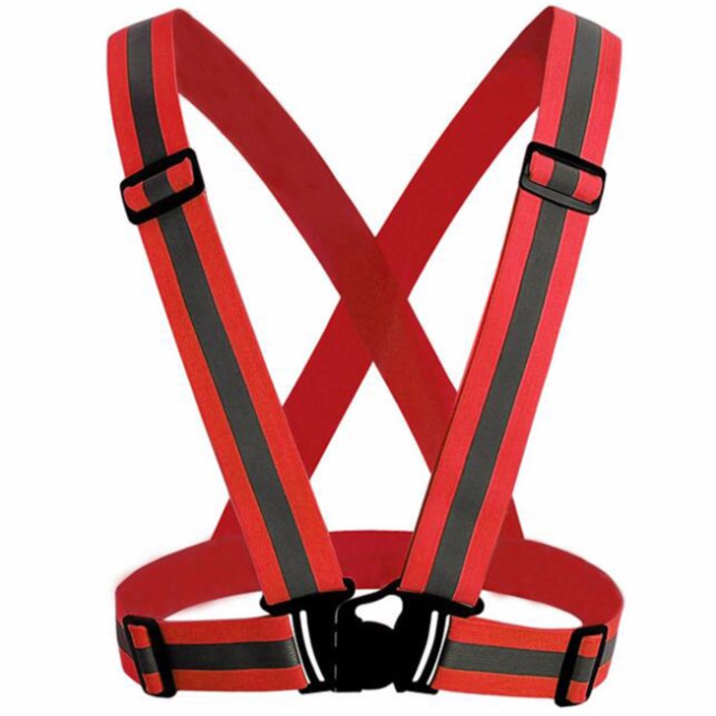 Running Gear Night - Gilet di Sicurezza Riflettente ad Alta