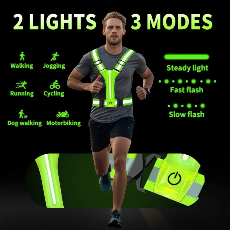 LED Reflective Vest Running Ge - Running Gear Night recensione e prezzo