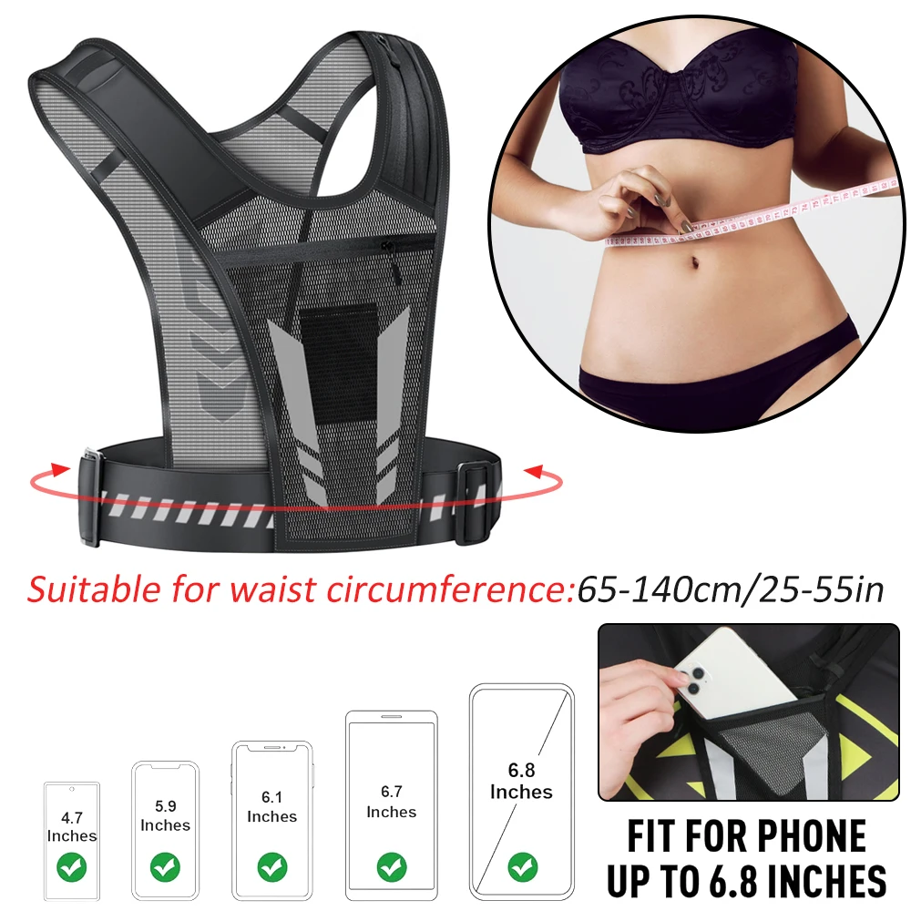 Gilet Riflettente da Corsa con - Running Gear For Your Phone recensione e prezzo